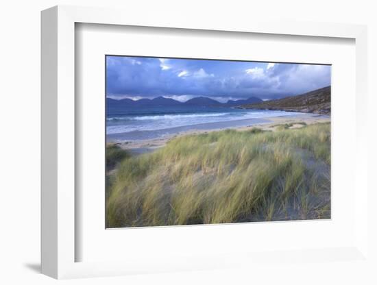 Beach at Luskentyre with Dune Grasses Blowing-Lee Frost-Framed Photographic Print