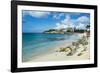 Beach at Maho Bay, Sint Maarten, West Indies, Caribbean, Central America-Michael Runkel-Framed Photographic Print