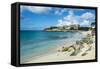 Beach at Maho Bay, Sint Maarten, West Indies, Caribbean, Central America-Michael Runkel-Framed Stretched Canvas