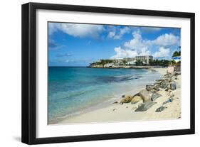 Beach at Maho Bay, Sint Maarten, West Indies, Caribbean, Central America-Michael Runkel-Framed Photographic Print