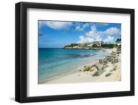 Beach at Maho Bay, Sint Maarten, West Indies, Caribbean, Central America-Michael Runkel-Framed Photographic Print