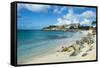 Beach at Maho Bay, Sint Maarten, West Indies, Caribbean, Central America-Michael Runkel-Framed Stretched Canvas