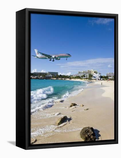 Beach at Maho Bay, St. Martin, Leeward Islands, West Indies-Gavin Hellier-Framed Stretched Canvas