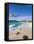 Beach at Maho Bay, St. Martin, Leeward Islands, West Indies-Gavin Hellier-Framed Stretched Canvas