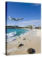 Beach at Maho Bay, St. Martin, Leeward Islands, West Indies-Gavin Hellier-Stretched Canvas