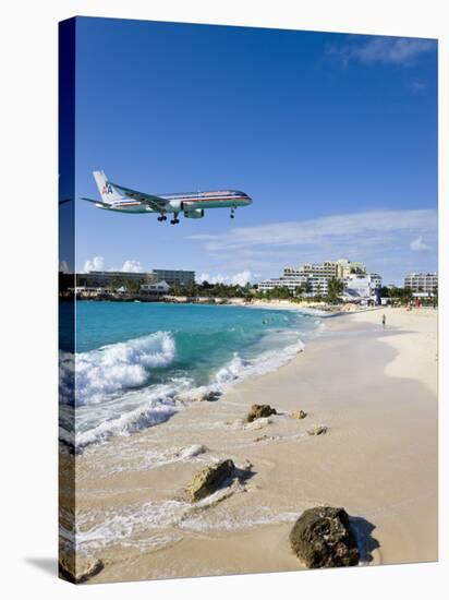 Beach at Maho Bay, St. Martin, Leeward Islands, West Indies-Gavin Hellier-Stretched Canvas