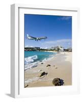 Beach at Maho Bay, St. Martin, Leeward Islands, West Indies-Gavin Hellier-Framed Photographic Print