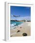 Beach at Maho Bay, St. Martin, Leeward Islands, West Indies-Gavin Hellier-Framed Photographic Print