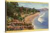 Beach at Montecito, Santa Barbara, California-null-Stretched Canvas