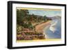 Beach at Montecito, Santa Barbara, California-null-Framed Art Print