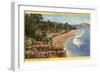 Beach at Montecito, Santa Barbara, California-null-Framed Art Print