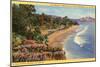 Beach at Montecito, Santa Barbara, California-null-Mounted Art Print
