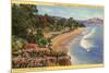 Beach at Montecito, Santa Barbara, California-null-Mounted Art Print