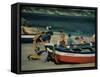 Beach at Nerja-Dale Kennington-Framed Stretched Canvas