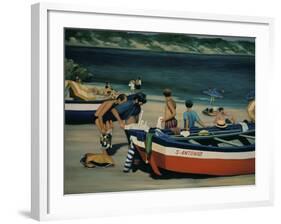 Beach at Nerja-Dale Kennington-Framed Giclee Print