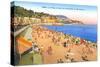 Beach at Nice, France-null-Stretched Canvas