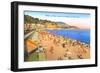 Beach at Nice, France-null-Framed Art Print