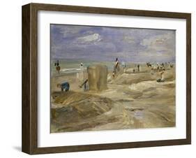 Beach at Noordwijk-Max Liebermann-Framed Giclee Print