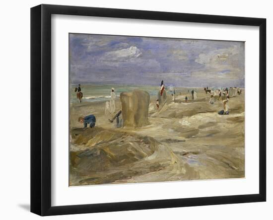 Beach at Noordwijk-Max Liebermann-Framed Giclee Print