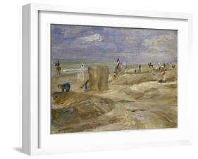Beach at Noordwijk-Max Liebermann-Framed Giclee Print