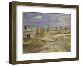 Beach at Noordwijk-Max Liebermann-Framed Giclee Print