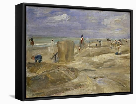 Beach at Noordwijk-Max Liebermann-Framed Stretched Canvas