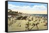 Beach at Oceanside, California-null-Framed Stretched Canvas