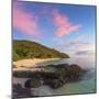 Beach at Octopus Resort at Sunset, Waya Island, Yasawa Islands, Fiji-Ian Trower-Mounted Photographic Print