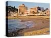 Beach at Olas Altas in Late Afternoon, Mazatlan, Mexico-Charles Sleicher-Stretched Canvas