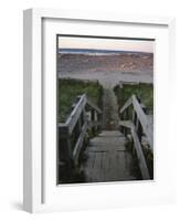 Beach at Old Mission Lighthouse, Michigan, USA-Michael Snell-Framed Photographic Print