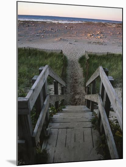 Beach at Old Mission Lighthouse, Michigan, USA-Michael Snell-Mounted Photographic Print