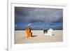 Beach at Ostbad, Norderney, East Frisian Islands, Lower Saxony, Germany-null-Framed Art Print