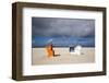 Beach at Ostbad, Norderney, East Frisian Islands, Lower Saxony, Germany-null-Framed Art Print