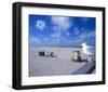 Beach at Ostbad, Norderney, East Frisian Islands, Lower Saxony, Germany-null-Framed Art Print