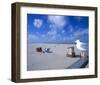 Beach at Ostbad, Norderney, East Frisian Islands, Lower Saxony, Germany-null-Framed Art Print