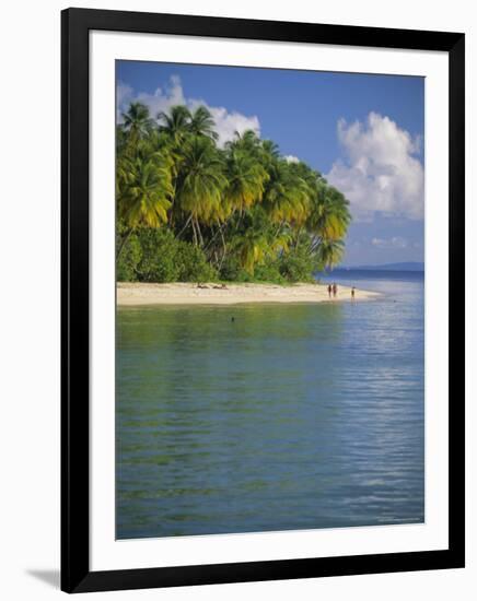 Beach at Pigeon Point on the Southwest Coast of the Island, Tobago, Caribbean, West Indies-Louise Murray-Framed Photographic Print