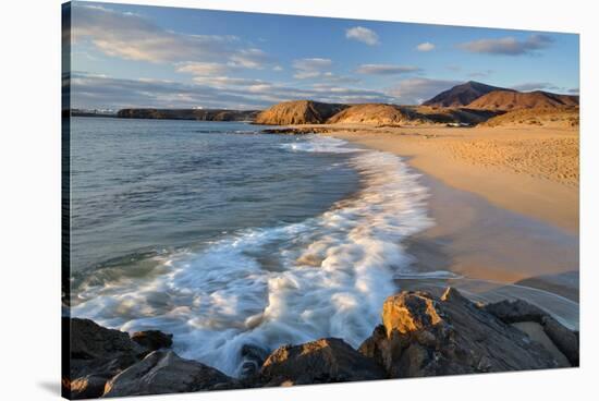 Beach at Playa Papagayo near Playa Blanca, Lanzarote, Canary Islands, Spain-null-Stretched Canvas