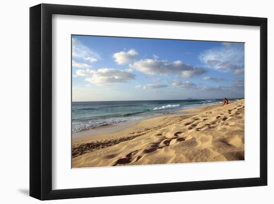 Beach at Ponta do Sino near Santa Maria, Island of Sal, Cape Verde-null-Framed Art Print