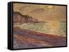 Beach at Pourville, Sunset, 1882-Claude Monet-Framed Stretched Canvas