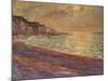 Beach at Pourville, Sunset, 1882-Claude Monet-Mounted Giclee Print