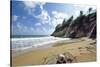 Beach At Punta Tuna, Puerto Rico-George Oze-Stretched Canvas