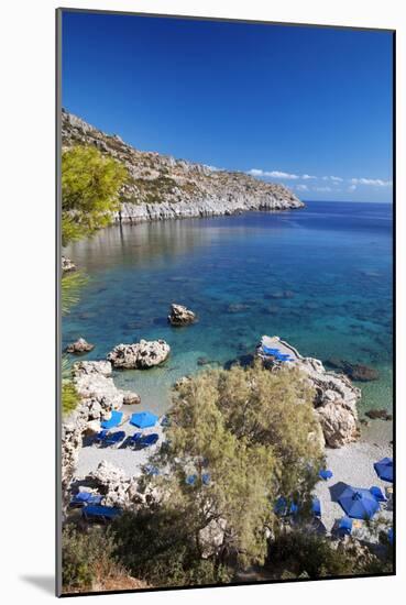 Beach at Rhodes Island, Dodecanese, Greek Islands, Greece, Europe-Sakis Papadopoulos-Mounted Photographic Print