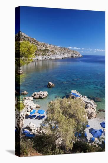 Beach at Rhodes Island, Dodecanese, Greek Islands, Greece, Europe-Sakis Papadopoulos-Stretched Canvas