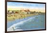 Beach at Santa Cruz-null-Framed Art Print