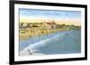 Beach at Santa Cruz-null-Framed Art Print