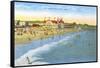 Beach at Santa Cruz-null-Framed Stretched Canvas