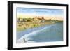 Beach at Santa Cruz-null-Framed Art Print