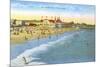 Beach at Santa Cruz-null-Mounted Premium Giclee Print