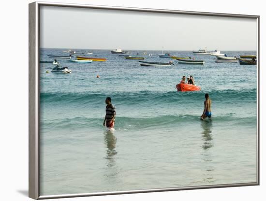 Beach at Santa Maria, Sal (Salt), Cape Verde Islands, Atlantic Ocean, Africa-Robert Harding-Framed Photographic Print