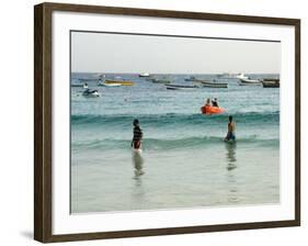 Beach at Santa Maria, Sal (Salt), Cape Verde Islands, Atlantic Ocean, Africa-Robert Harding-Framed Photographic Print